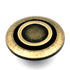 Hickory Hardware Cavalier Antique Brass Disc 1 3/8" Cabinet Knob P121-AB