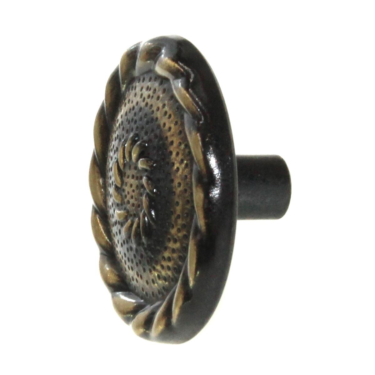 Hickory Hardware Cavalier Antique Brass Round 1 1/2" Cabinet Knob P122-AB