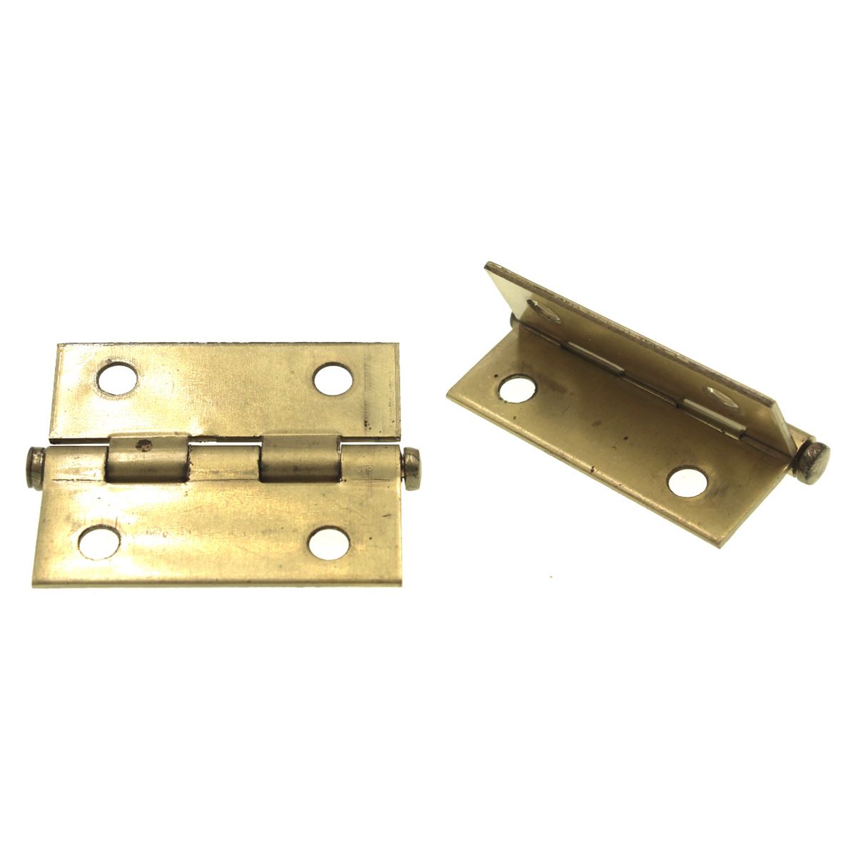 Lawrence Brothers 2" x 1 3/4" Button Tip Light Mortise Hinges 2 Pack P1255S-DB