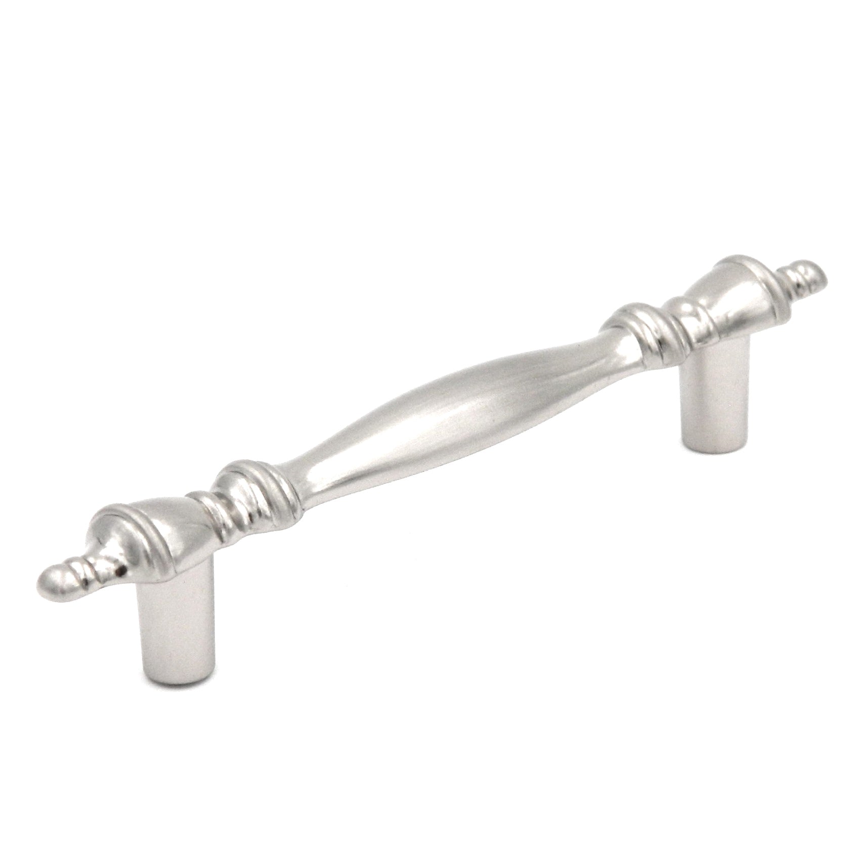 Hickory Hardware Cavalier Satin Nickel 3"cc Ball Cabinet Bar Pull P128-SN