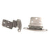 Pair of Hickory Hardware 3/8" Inset Free Swinging Hinges Satin Nickel P140-SN