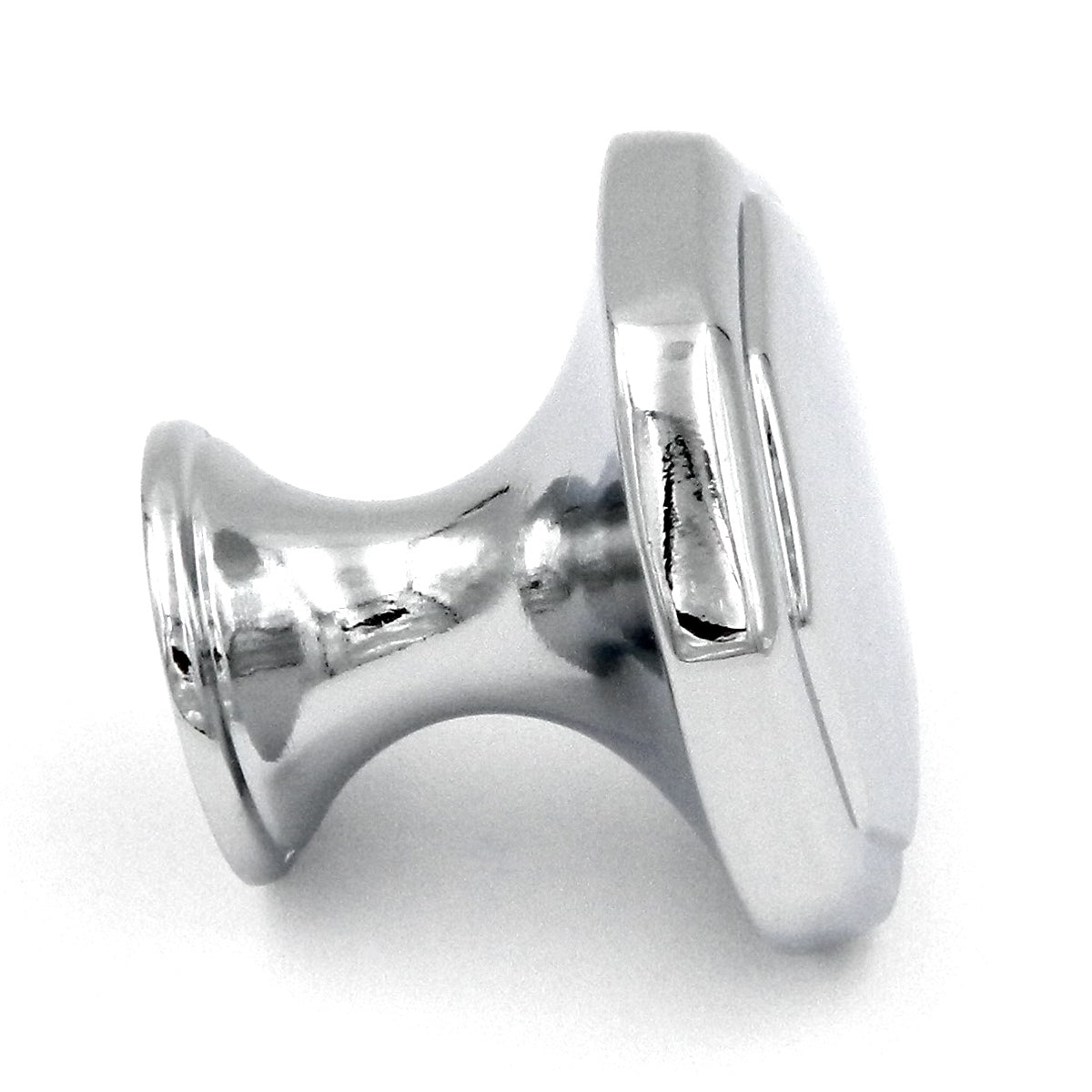 10 Pack Hickory Hardware Conquest 1 1/8" Polished Chrome Flat-Top Octagon Cabinet Knob P14004-26