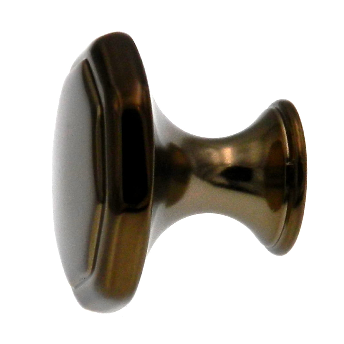 10 Pack Hickory Hardware Conquest 1 1/8" Venetian Bronze Flat-Top Octagon Cabinet Knob P14004-VBZ