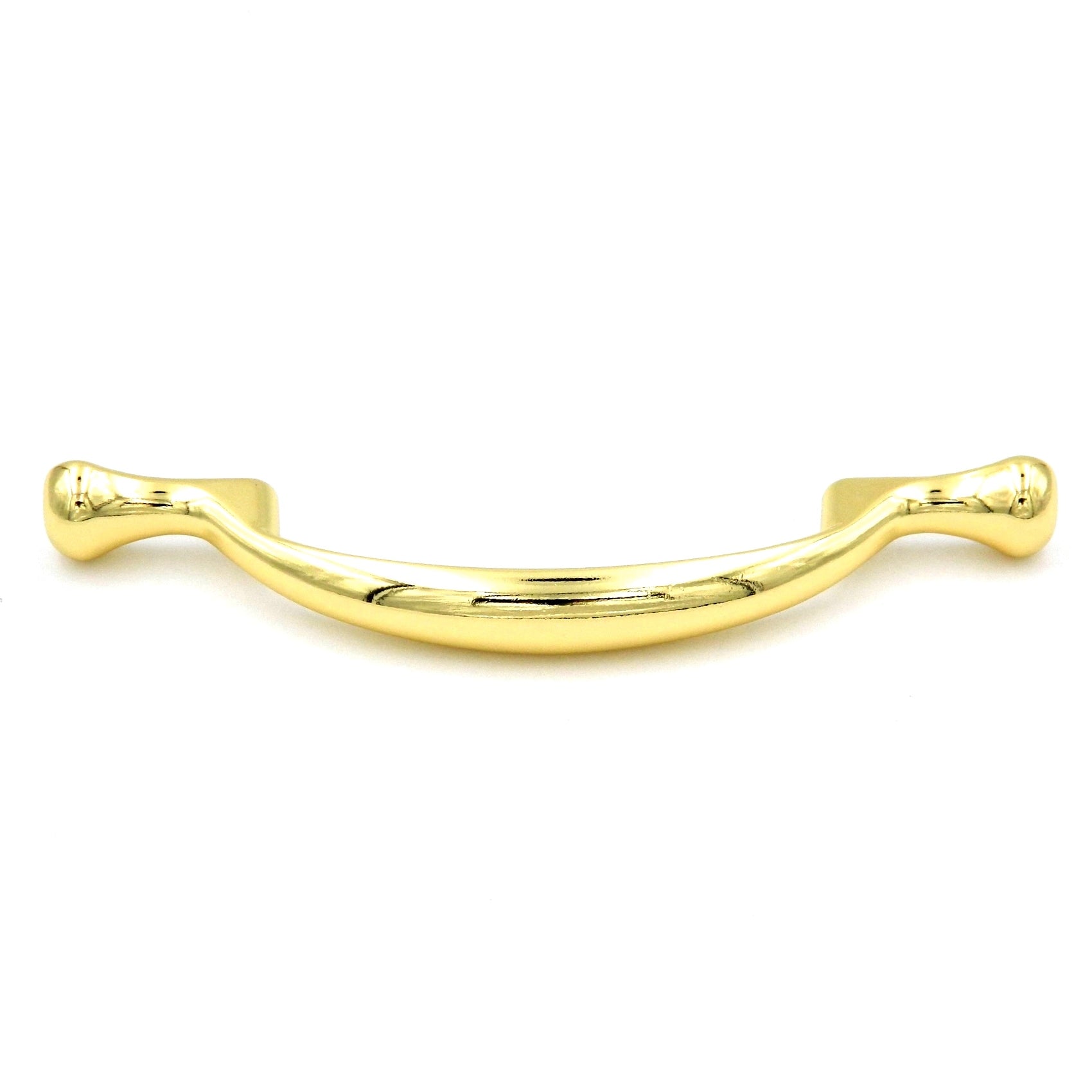 Polished Brass 3"cc Cabinet Handle Pulls Belwith's Conquest P14174-3, 10 Pack