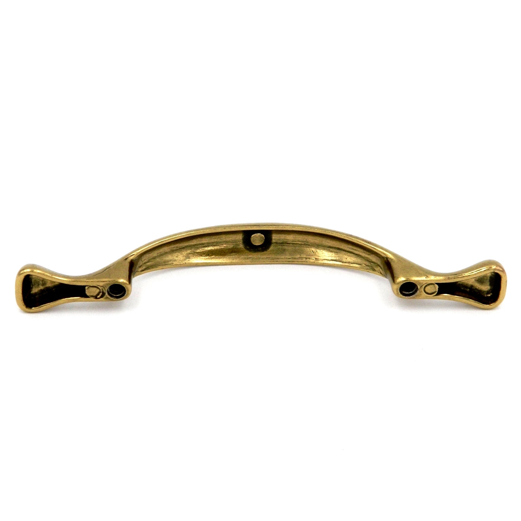 20 Pack Hickory Conquest P14174-LB Lustre Brass 3"cc Arch Footed  Cabinet Handle Pull