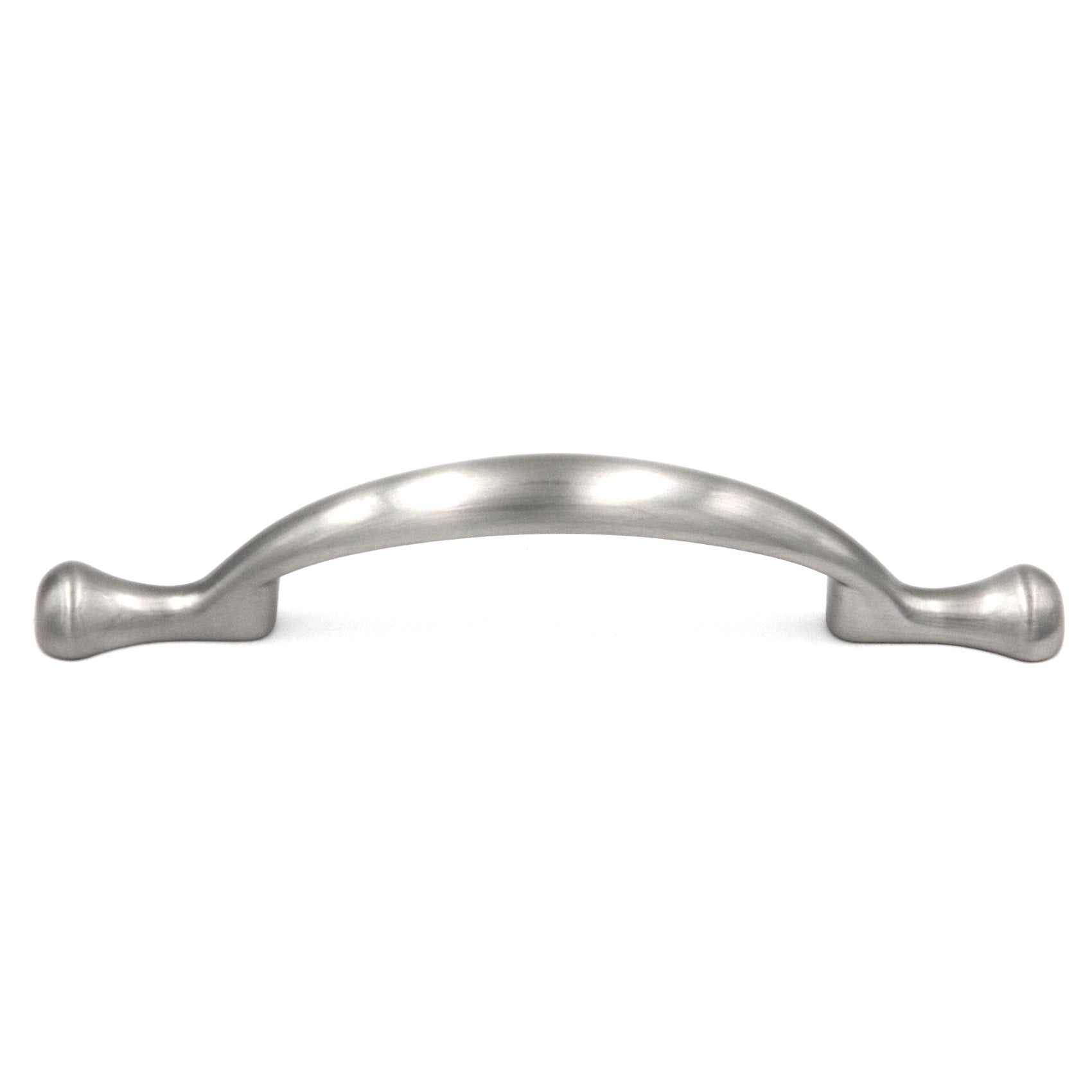 25 Pack Hickory Conquest P14174-SN Satin Nickel 3"cc Arch Footed  Cabinet Handle Pull