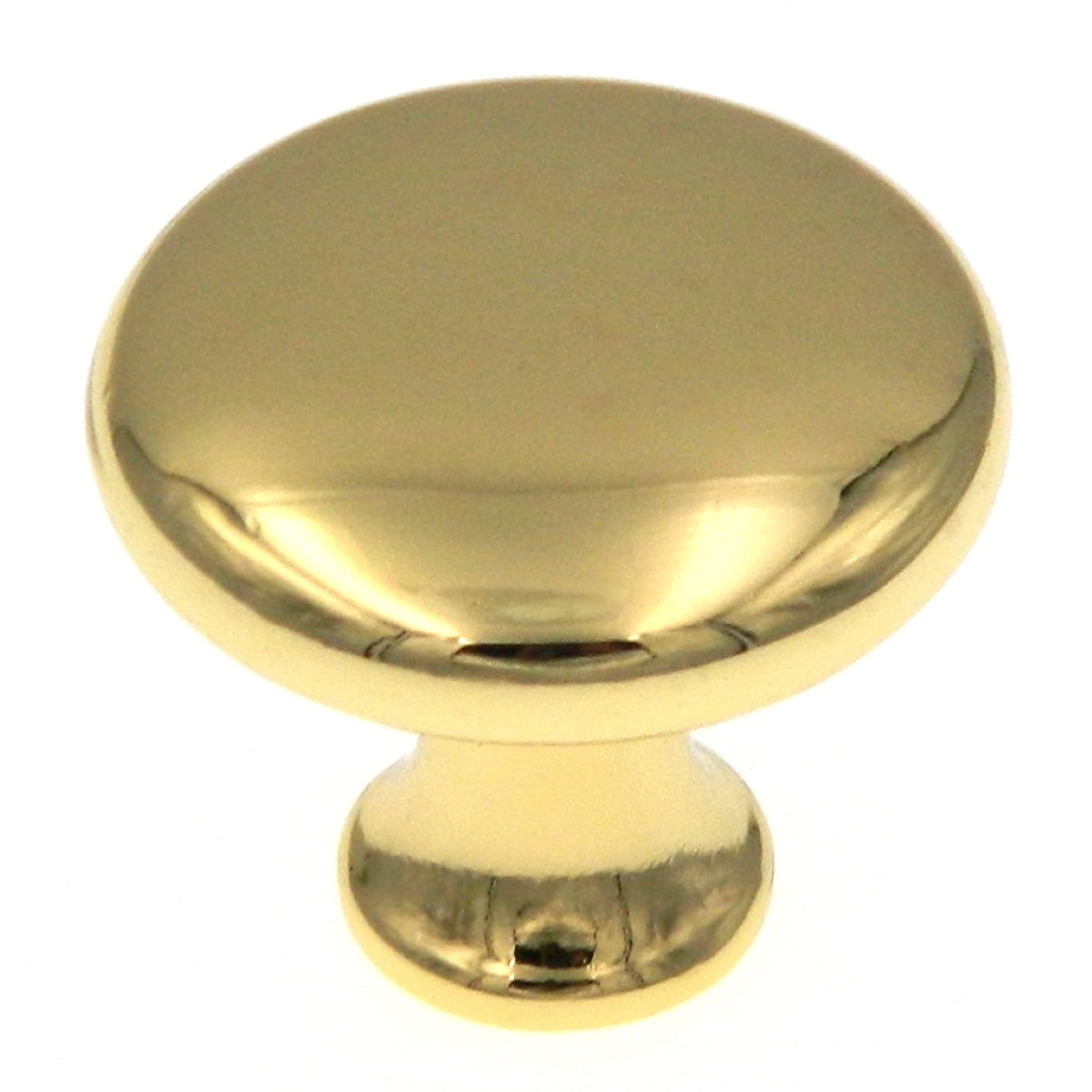 Hickory Hardware Conquest 1 1/8" Polished Brass Mushroom Cabinet Knob P14255-3