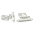 Pair of Hickory Hardware White 3/8" Inset Self-Closing Cabinet Hinges P143-W