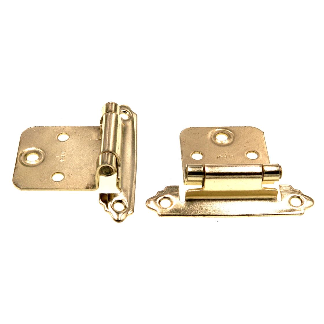 Pair Belwith Brass Face Mount Variable Overlay Hinges Old Wing Style P144-3-76