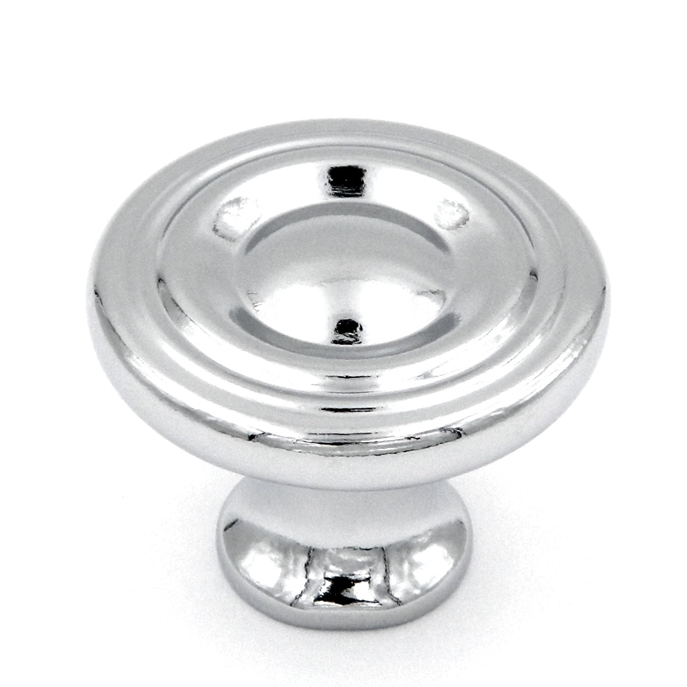 Hickory Hardware Conquest 1 1/8" Polished Chrome Round Disc Cabinet Knob P14402-26