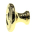 Belwith Conquest Polished Brass 1 3/16" Ridged Cabinet Knob P14402-3