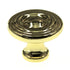 Belwith Conquest Polished Brass 1 3/16" Ridged Cabinet Knob P14402-3