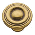 Hickory Hardware Conquest Lustre Brass Round 1 1/8" Cabinet Knob P14402-LB