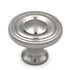 Hickory Hardware Conquest 1 1/8" Satin Nickel Round Disc Cabinet Knob P14402-SN