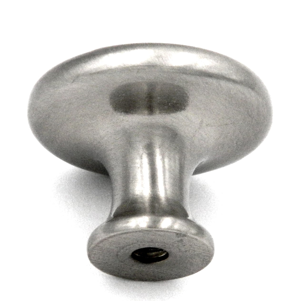 Hickory Hardware Conquest 1 1/8" Satin Nickel Round Disc Cabinet Knob P14402-SN