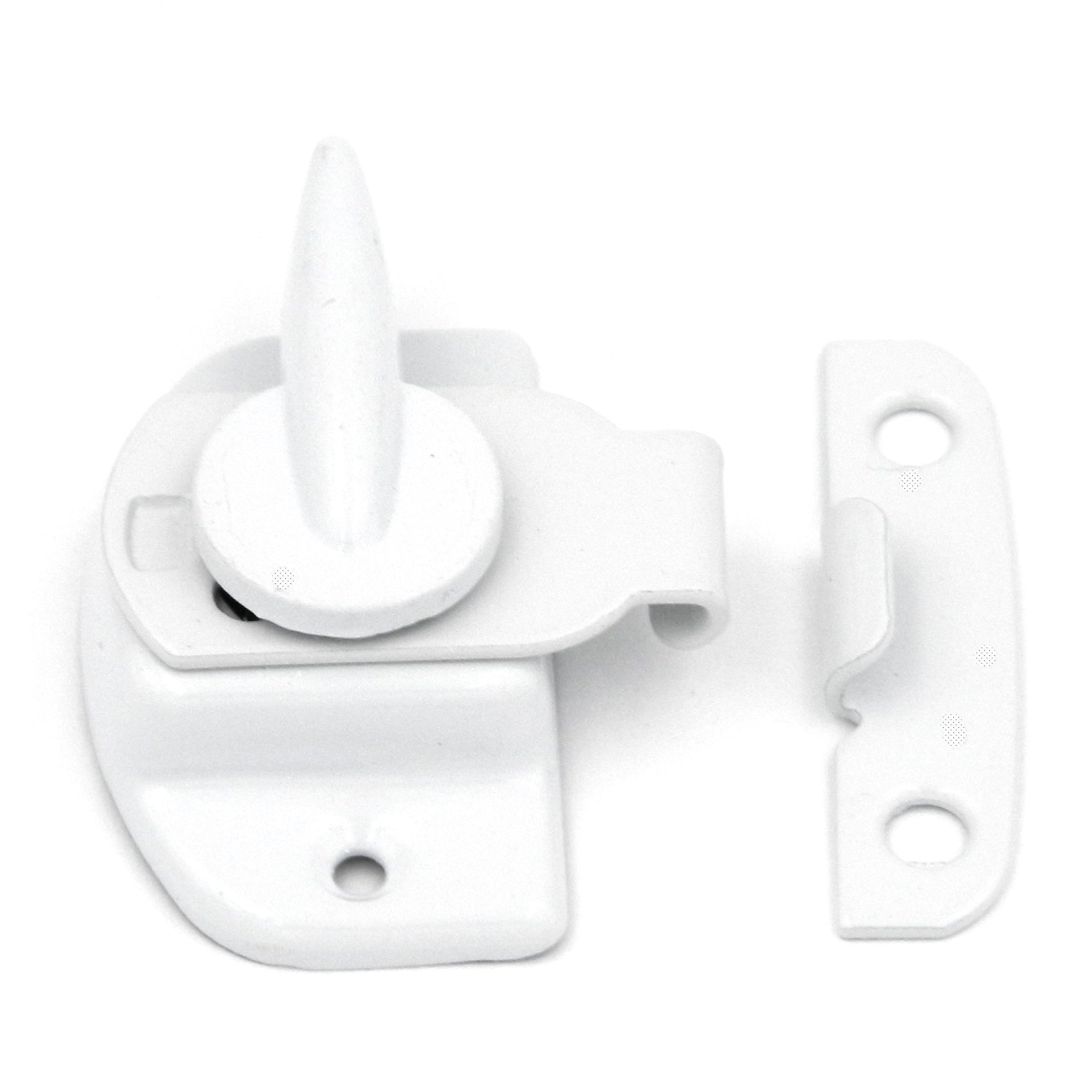 P1443 White 2 1/4" Clamp-Tight Window Sash Lock Belwith Hardware Products