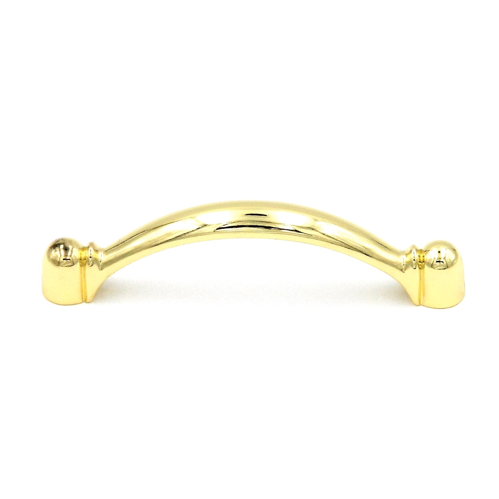 20 Pack Hickory Conquest P14441-3 Polished Brass 3"cc Arch Cabinet Handle Pull