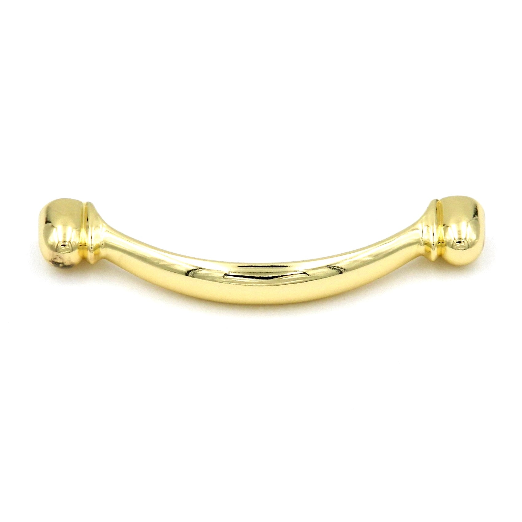 20 Pack Hickory Conquest P14441-3 Polished Brass 3"cc Arch Cabinet Handle Pull