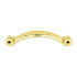 20 Pack Hickory Conquest P14441-3 Polished Brass 3"cc Arch Cabinet Handle Pull