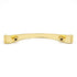 20 Pack Hickory Conquest P14461-3 Polished Brass 3"cc Arch Cabinet Handle Pull