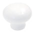 Hickory Hardware Conquest 1 1/8" White Mushroom Porcelain Cabinet Knob P14630-W