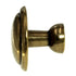 Hickory Hardware Conquest Lustre Brass 1 3/8" Ridged Cabinet Knob P14848-LB