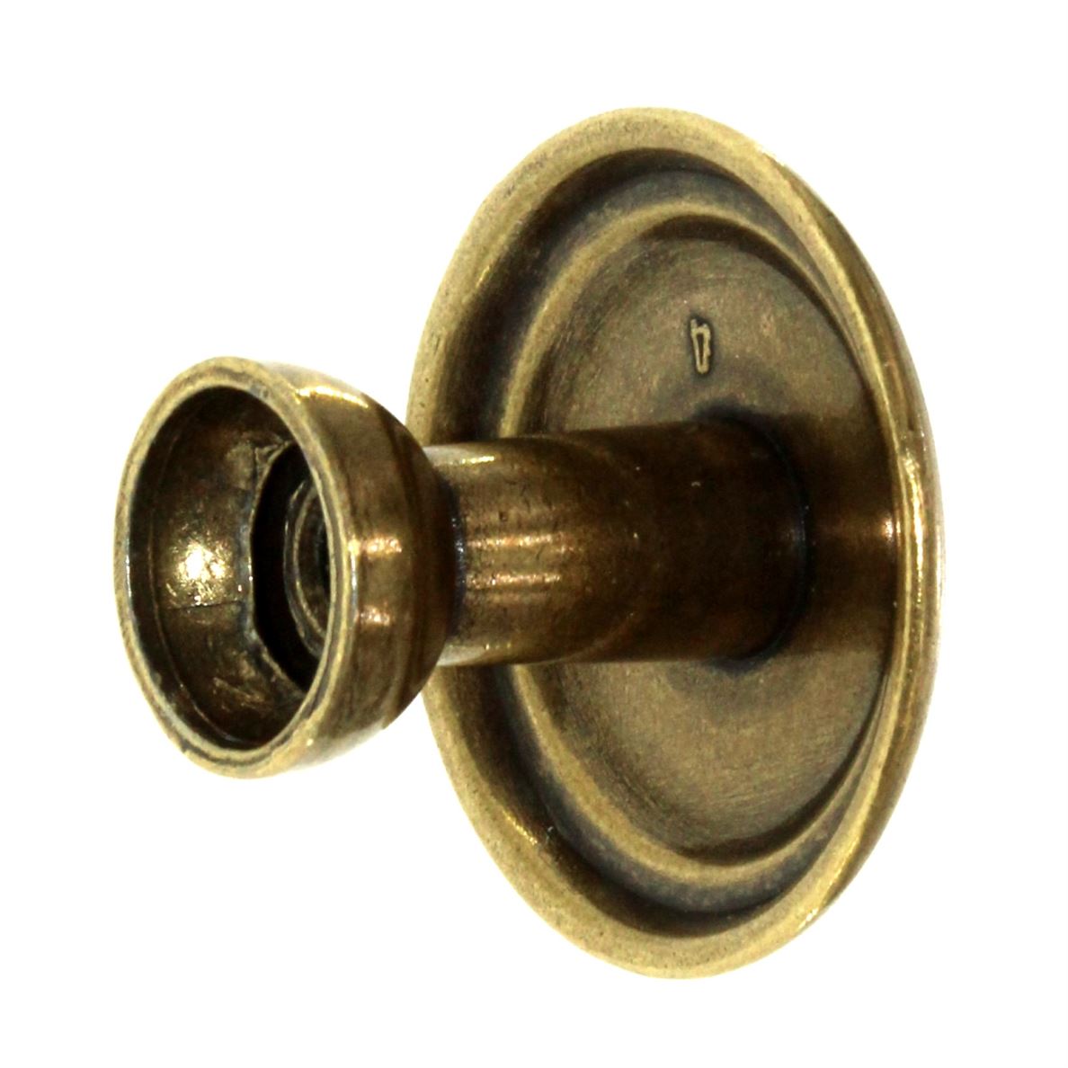 Hickory Hardware Conquest Lustre Brass 1 3/8" Ridged Cabinet Knob P14848-LB