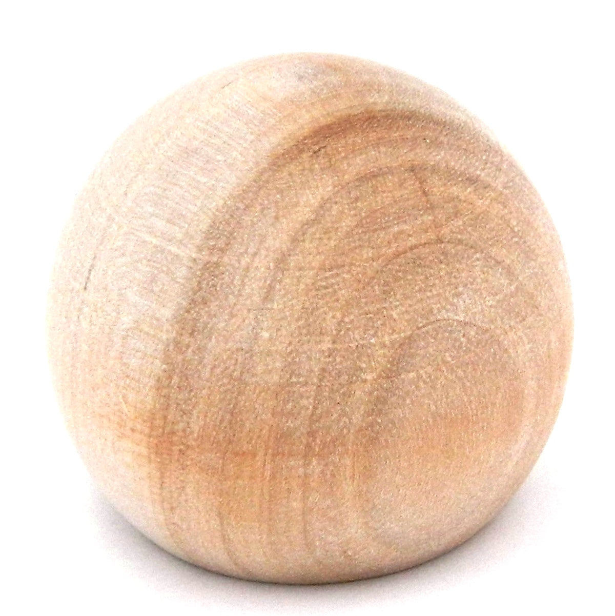 Pair of P181-UW Unfinished Wood 1 1/2" Round Cabinet Knob Pulls Hickory