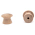 2 Pack Hickory Hardware Natural Woodcraft 1" Unfinished Round Wood Cabinet Knob P183-UW