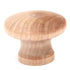 2 Pack Hickory Hardware Natural Woodcraft 1 1/4" Unfinished Round Wood Cabinet Knob P184-UW