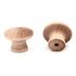 2 Pack Hickory Hardware Natural Woodcraft 1 1/4" Unfinished Round Wood Cabinet Knob P184-UW