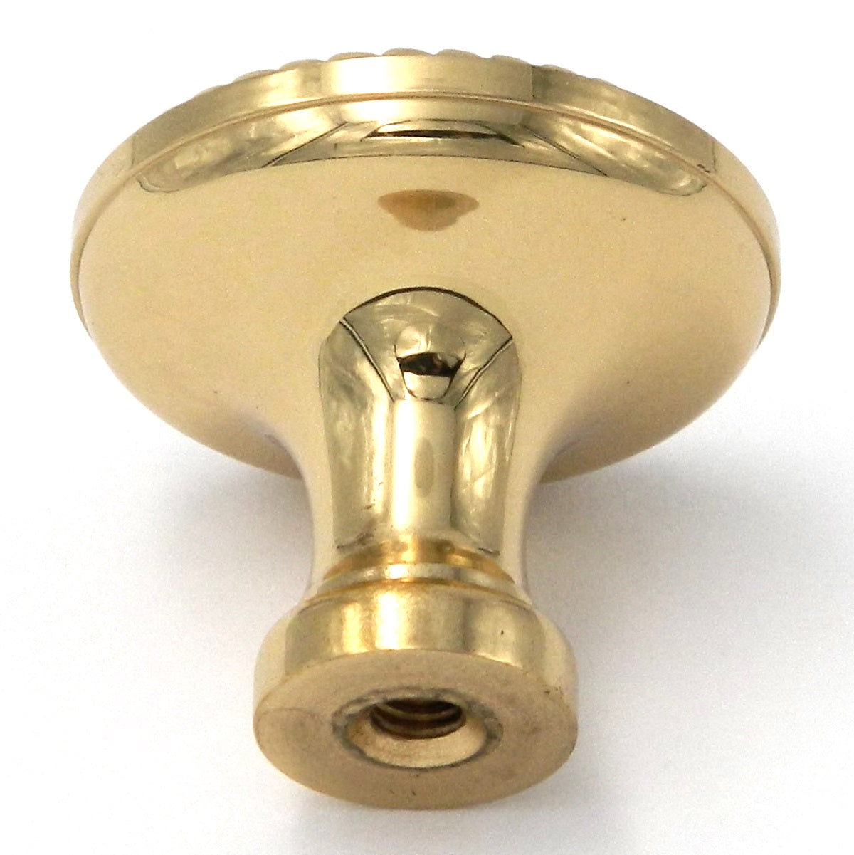 10 Pack Belwith Keeler Annapolis 1 1/4" Polished Brass Round Solid Brass Cabinet Knob P2