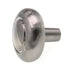 Hickory Hardware Eclipse Satin Silver Cloud 1 1/4" Ringed Cabinet Knob P209-SC