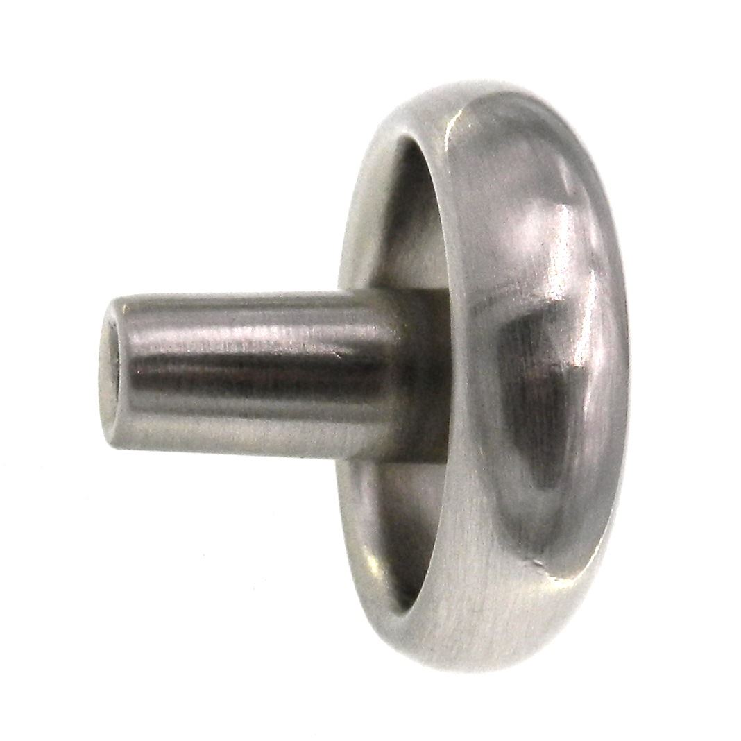 Hickory Hardware Eclipse Satin Silver Cloud 1 1/4" Ringed Cabinet Knob P209-SC