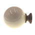 Belwith English Cozy Light Almond 1 1/4" Ball Cabinet Knob Brass Stem P21-LAD