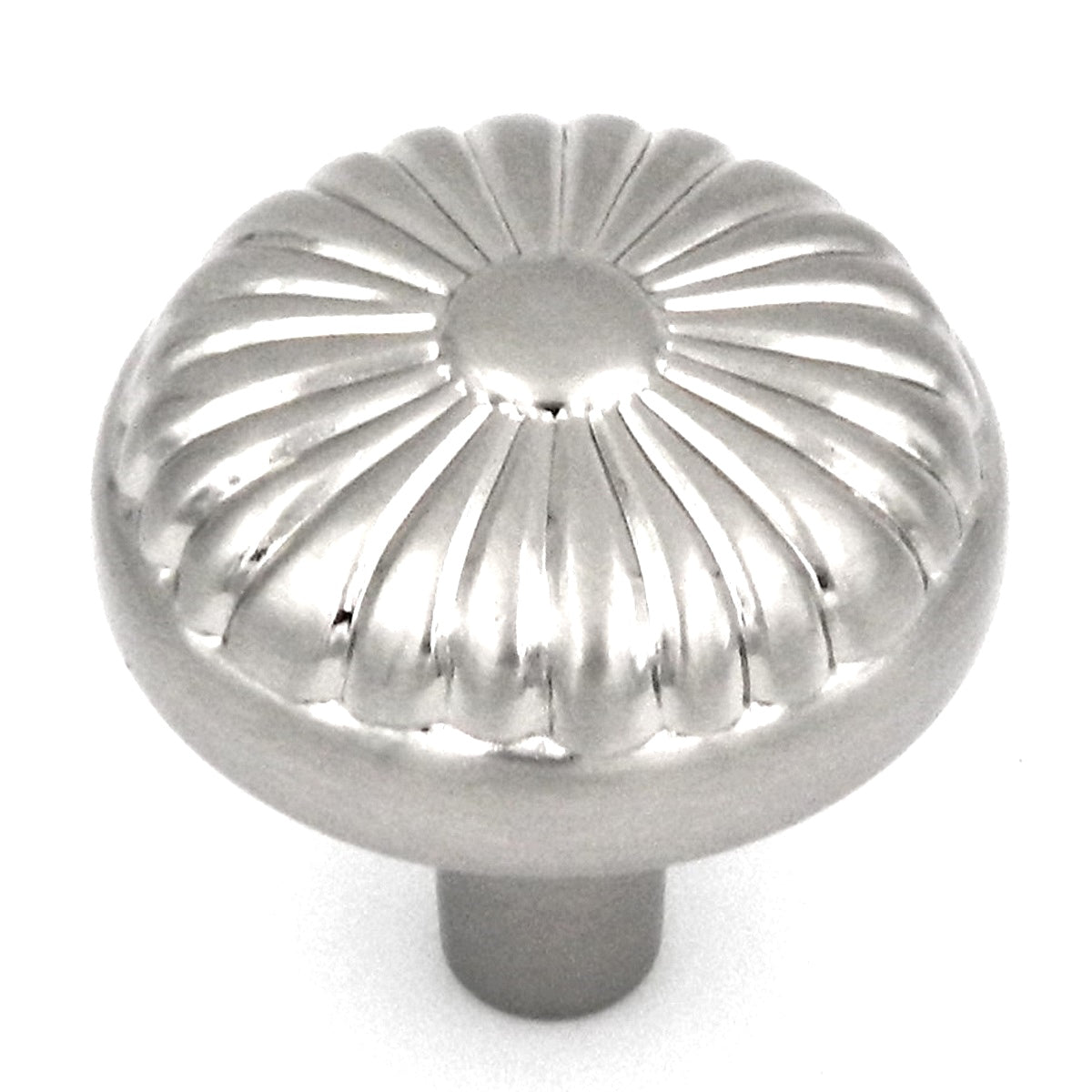 Hickory Hardware Eclipse 1 1/4" Satin Chrome Round Mushroom Cabinet Knob P211-SC