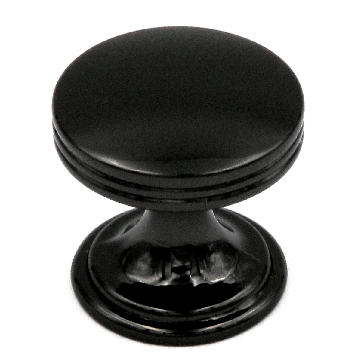 Hickory Hardware American Diner 1" Black Nickel Round Flat-top Cabinet Knob P2140-BLN