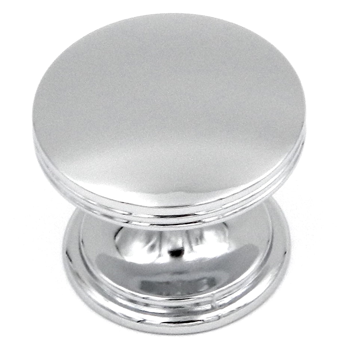 20 Pack Hickory Hardware American Diner 1 3/8" Chrome Round Flat-top Cabinet Knob P2142-CH