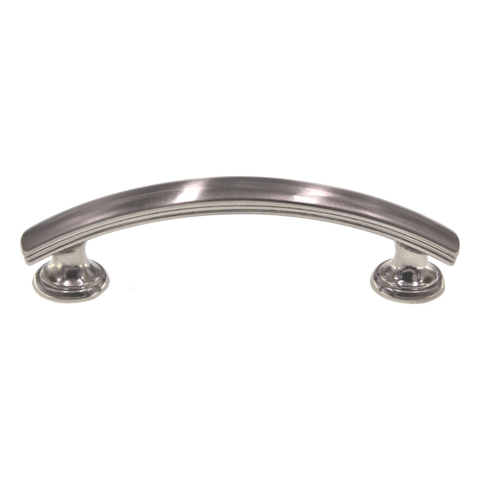 Hickory Hardware American Diner 3" Ctr Cabinet Arch Pull Satin Nickel P2143-SN