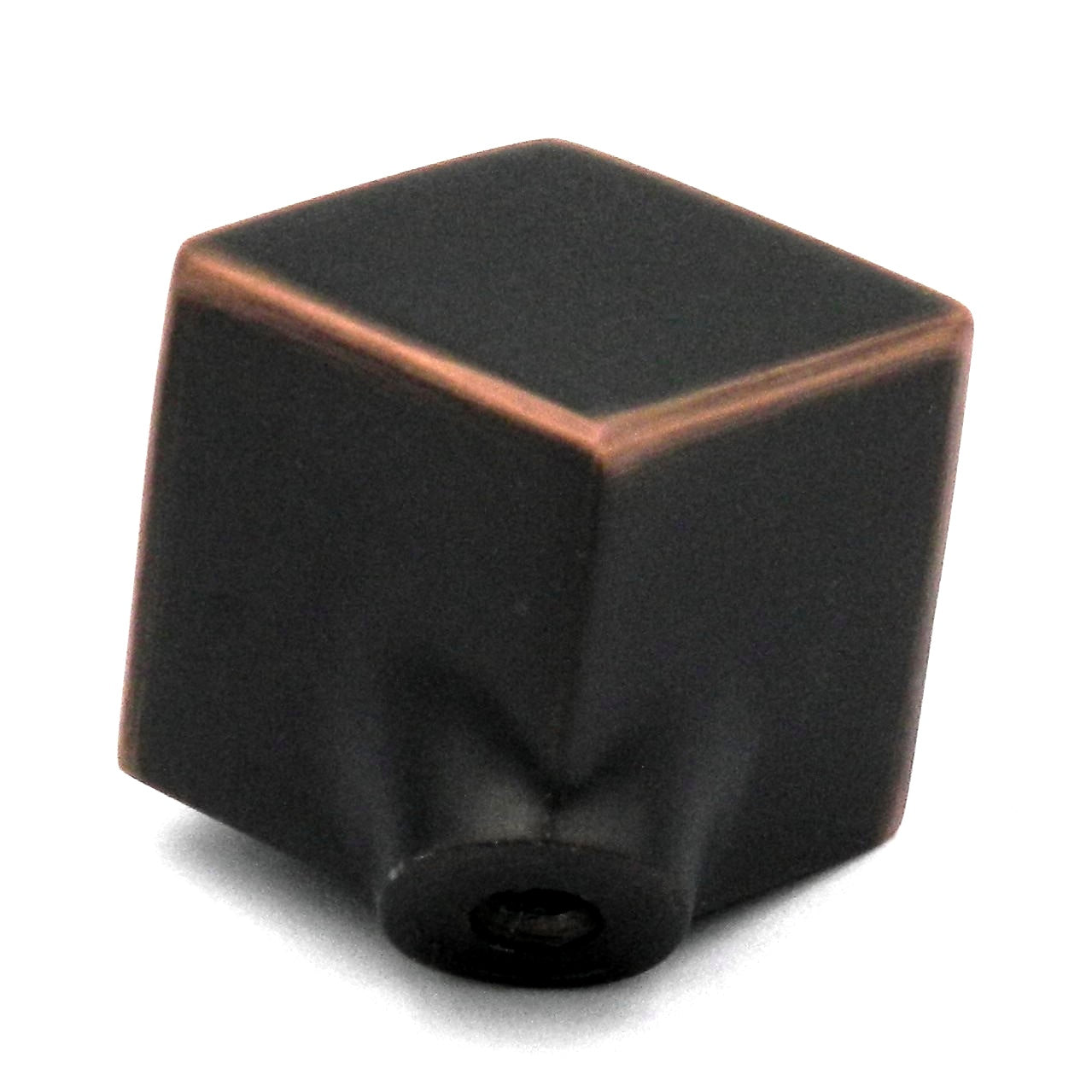 Hickory Hardware Euro-Contemporary 1 1/2" Perilla de gabinete de cubo de bronce aceitado P2160-OBH