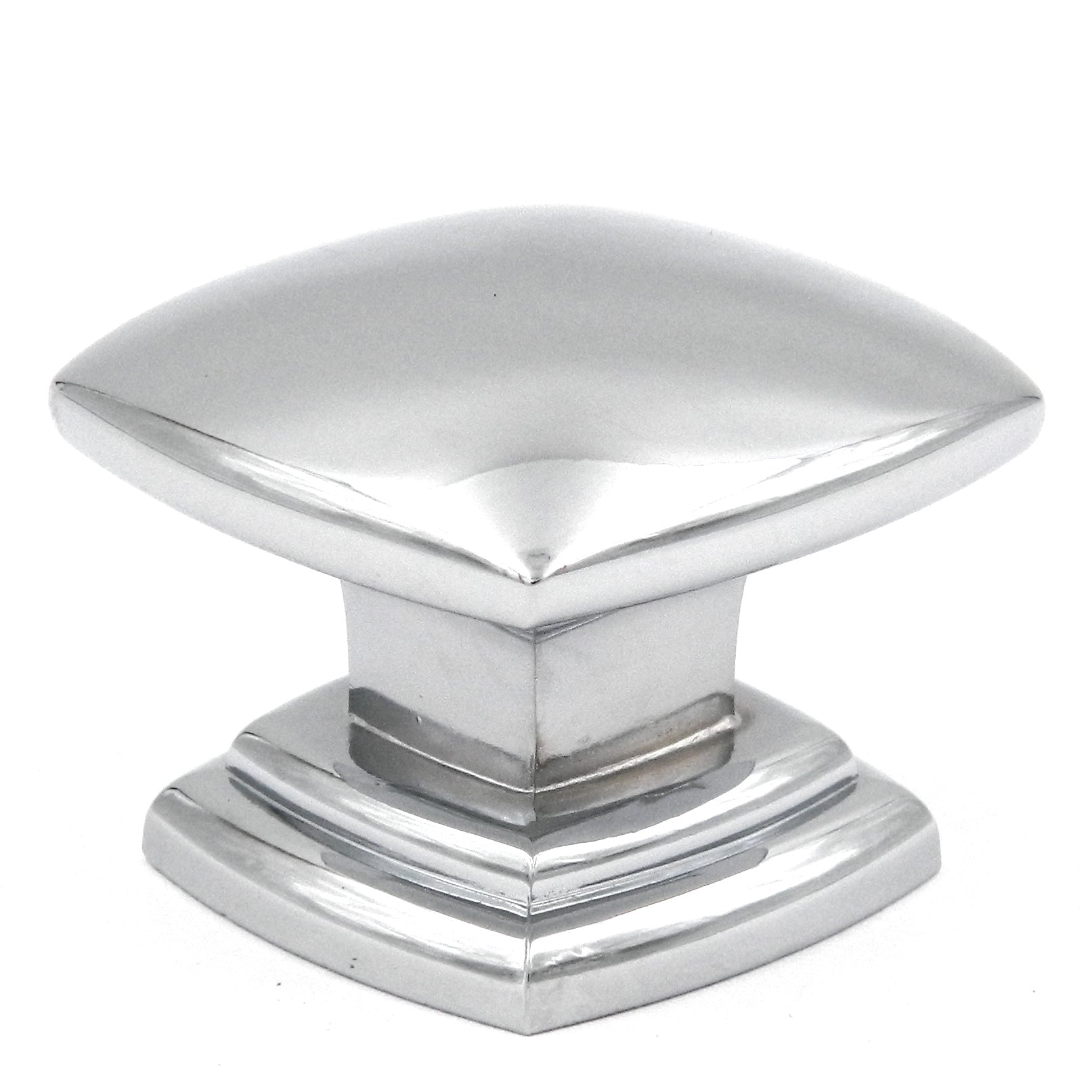 Hickory Hardware Euro Contemporary Chrome  Square Smooth 1 1/2" Cabinet Knob P2163-CH