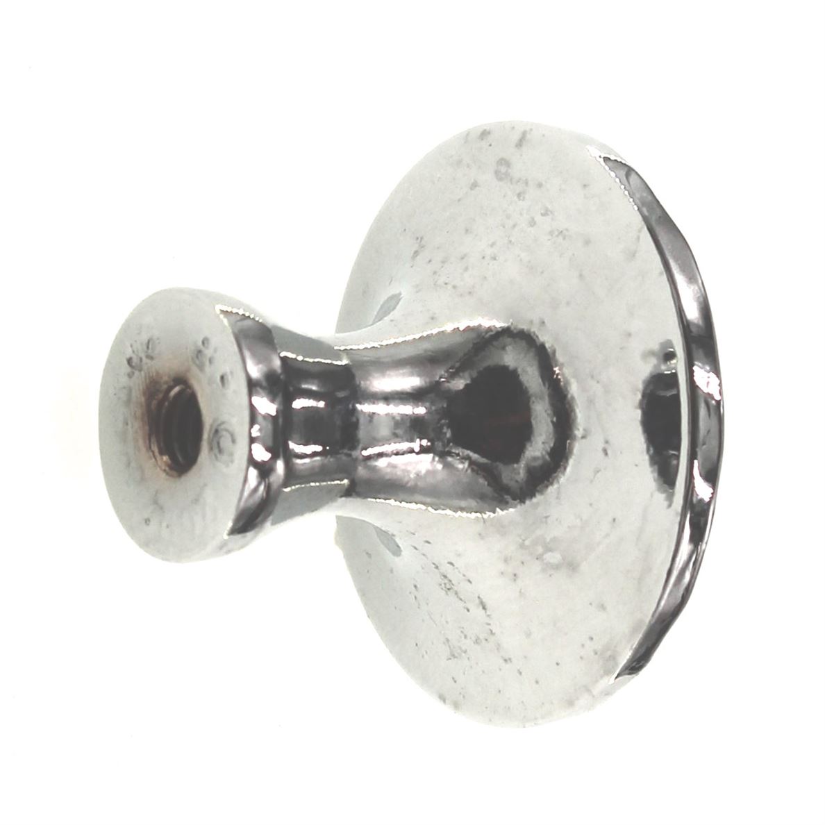 Hickory Hardware Craftsman Chrome 1 1/4" Hammered Cabinet Knob P2170-CH