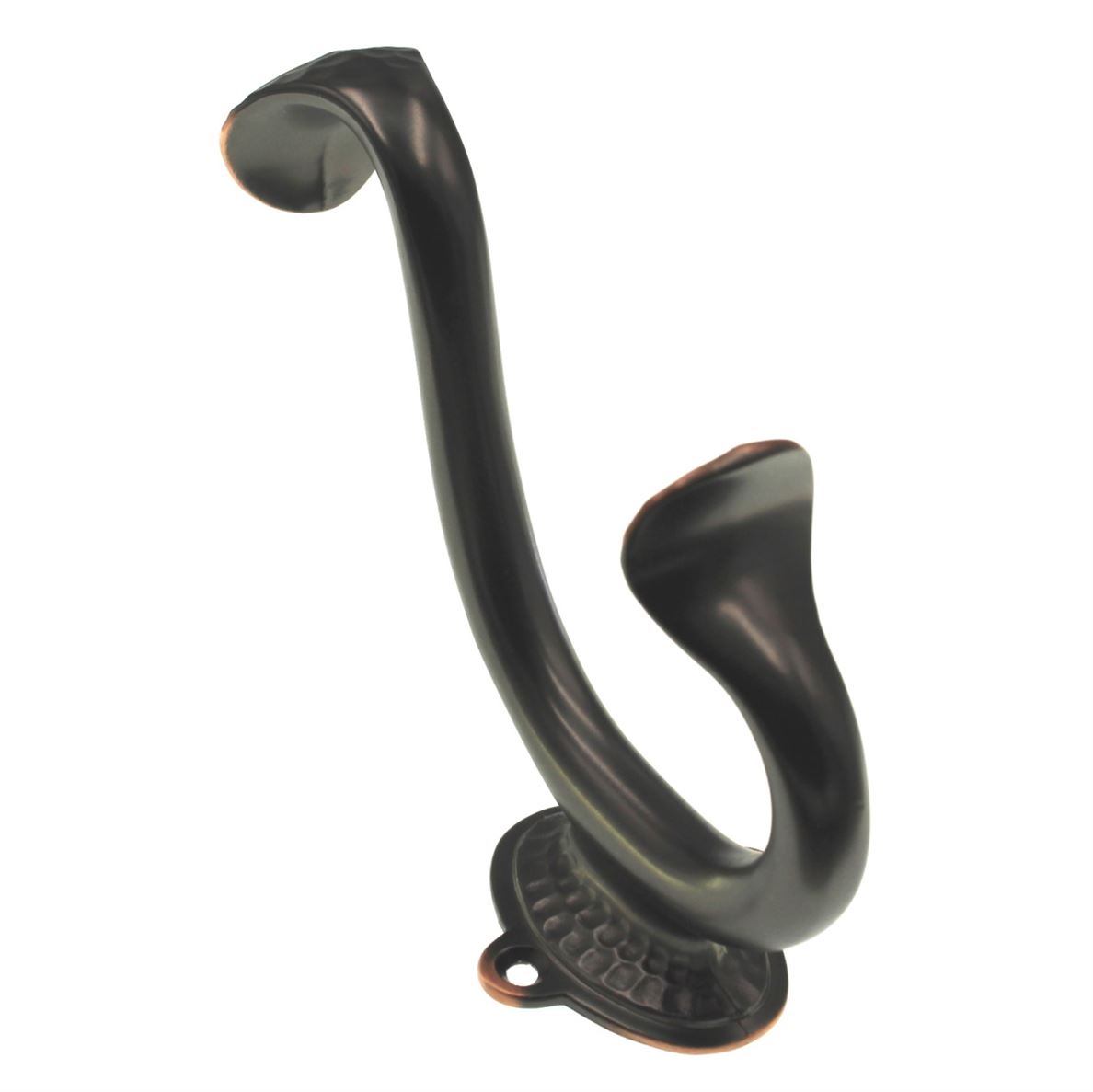 Hickory Hardware Oil-Rubbed Bronze Coat and Hat Double Prong Hook P2175-OBH