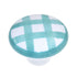 10 Pack Hickory Hardware English Cozy 1 1/2" White and Green Checked Ceramic Cabinet Knob P2180-WGRCK