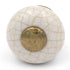 Hickory Hardware Tranquility 1" Lancaster Hand Polished Brass Vintage Brown Crackle Porcelain Cabinet Knob P221-VC