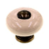 Hickory Hardware Tranquility Light Almond & Lancaster Hand Polished Brass Round 1 1/4" Porcelain Knob P222-LAD