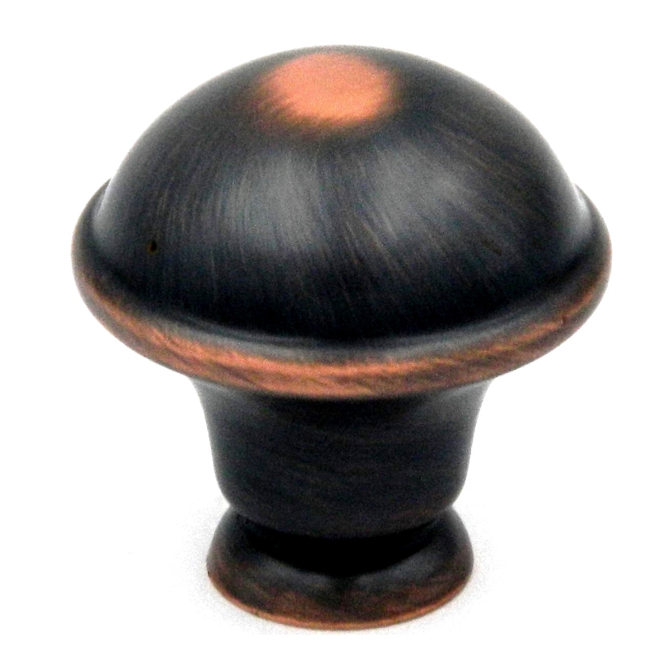 Hickory Hardware Savoy 1 1/4" Oil Rubbed Bronze Round Smooth Dome Cabinet Knob P2243-OBH