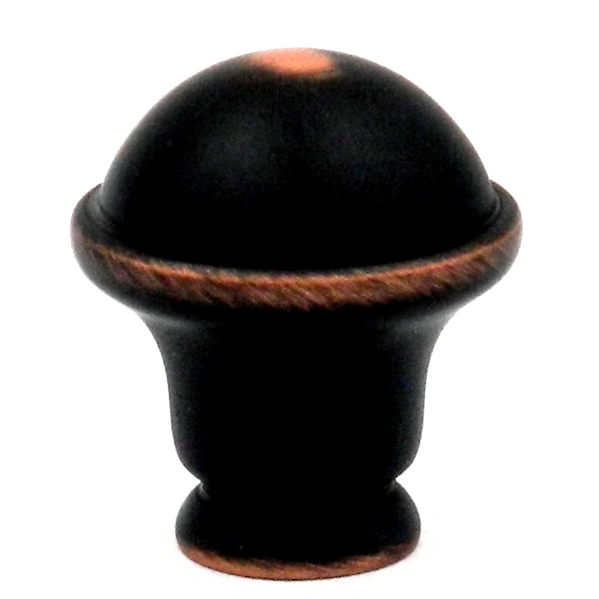 Hickory Hardware Savoy Oil Rubbed Bronze Highlighted 1" Dome Cabinet Knob P2246-OBH