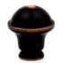 Hickory Hardware Savoy Oil Rubbed Bronze Highlighted 1" Dome Cabinet Knob P2246-OBH