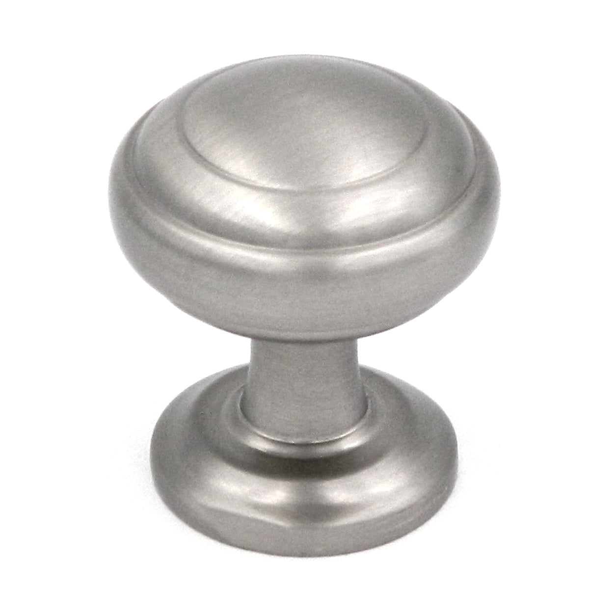 20 Pack Hickory Hardware Zephyr 1" Satin Nickel Round Ringed Dome Cabinet Knob P2286-SN